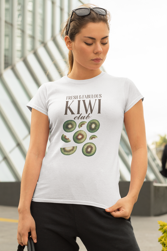 Polera Gomela Kiwi Mujer Algodón Corta Regular