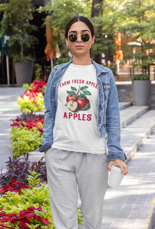 Polera Gomela Manzana Mujer Algodón Manga Corta